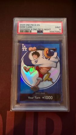PSA 9 One Piece Dodgers x One Piece Night Don!! Card
