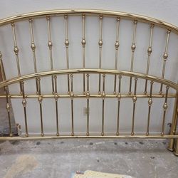 Vintage Ethan Allen King Brass Bed Frame