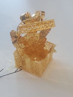 Vintage Danbury Mint Gold Collection Christmas Ornaments