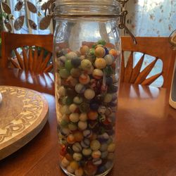 Jar Of Vintage Marbles