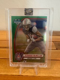 2024 Bowman Chrome University Tetairoa McMillan Green Refractor /99 Rookie