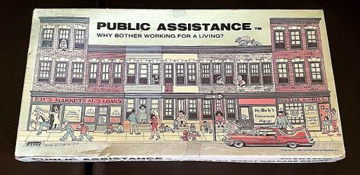 Vintage 1980 Public Assistance Game
