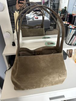 rag & bone Slade Suede Tote Shoulder Bag