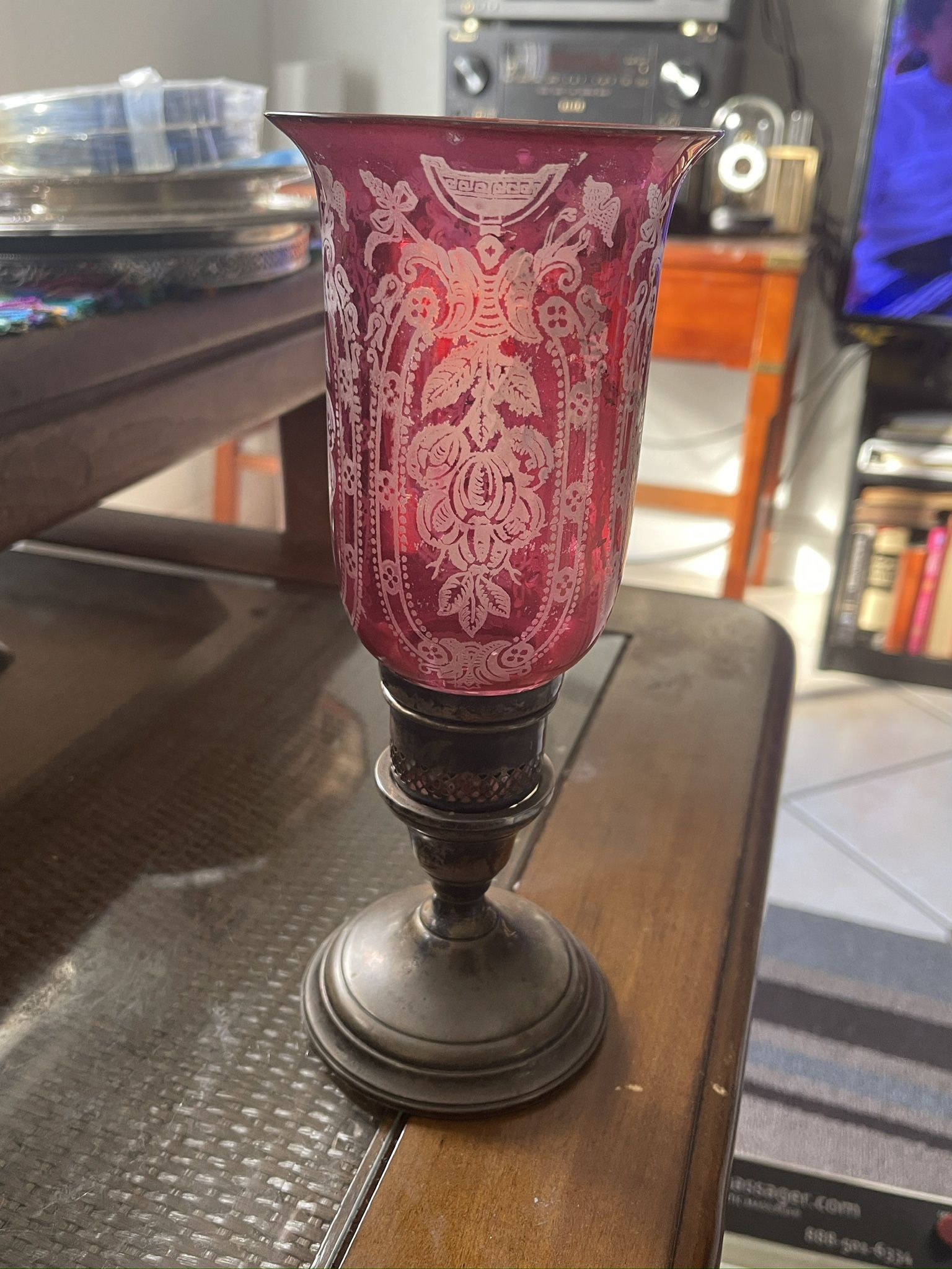 VINTAGE STERLING CANDLE HOLDERS 