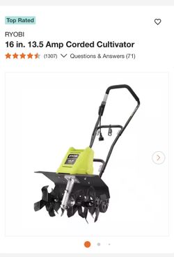 RYOBI 16 in. 13.5 Amp Corded Cultivator