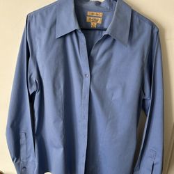 Ladies No Iron Periwinkle Shirt 