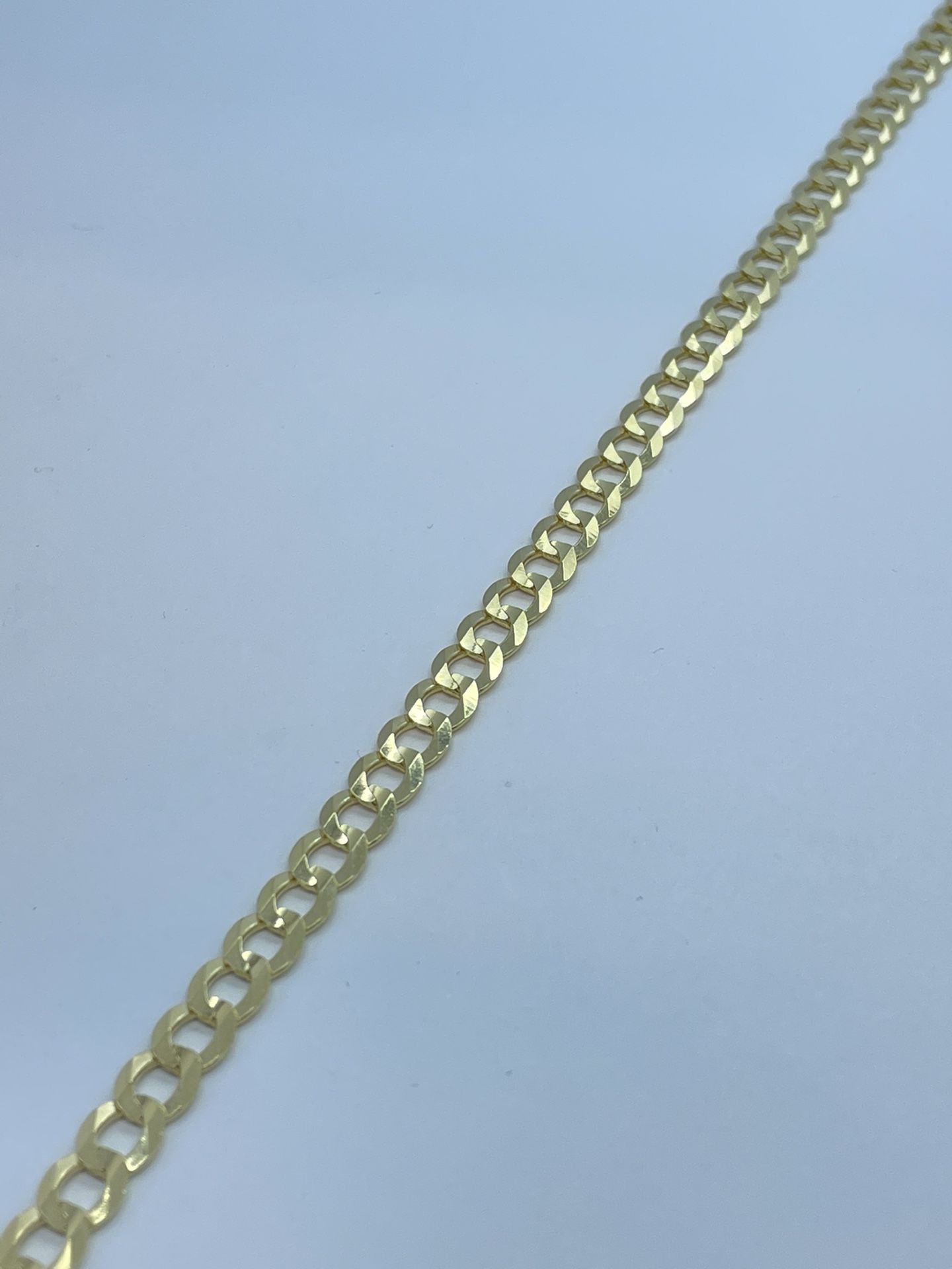 New 14k Solid Gold Cuban Chain Bracelet