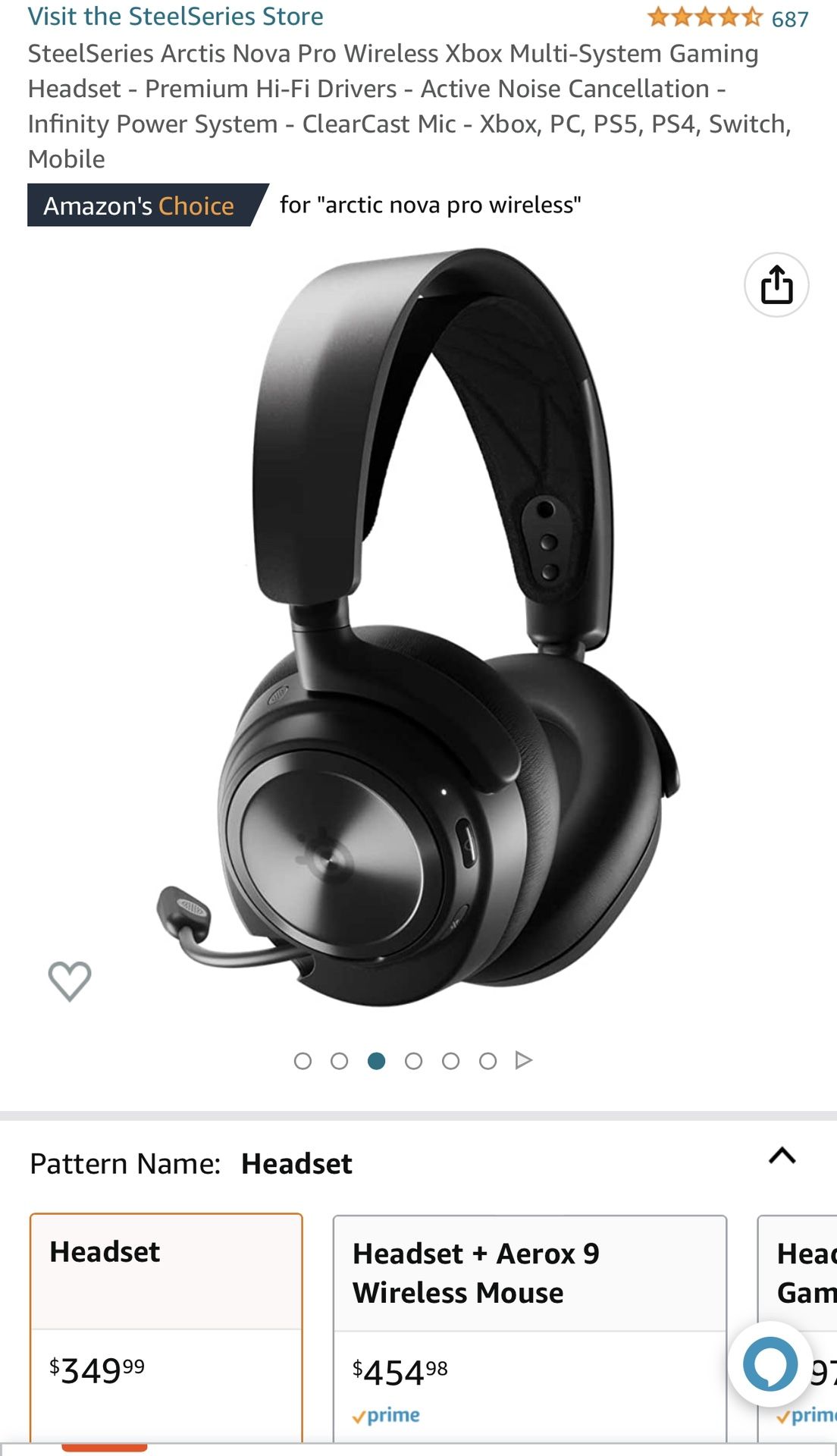 ARCTIS NOVA PRO WIRELESS HEADSET FOR XBOX