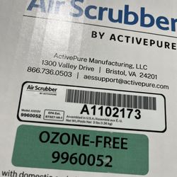 Aerus Air Scrubber With installation