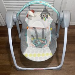 A baby swing in good condition works fine