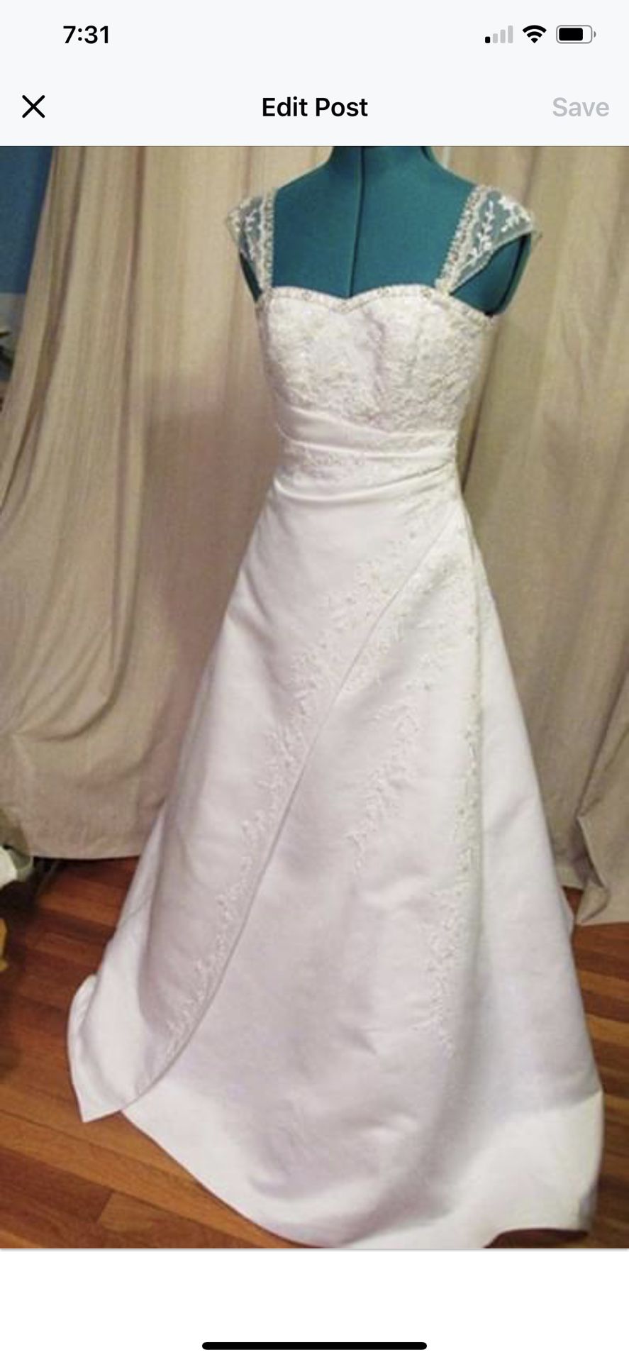 New Michealangelo Wedding Dress Size 4