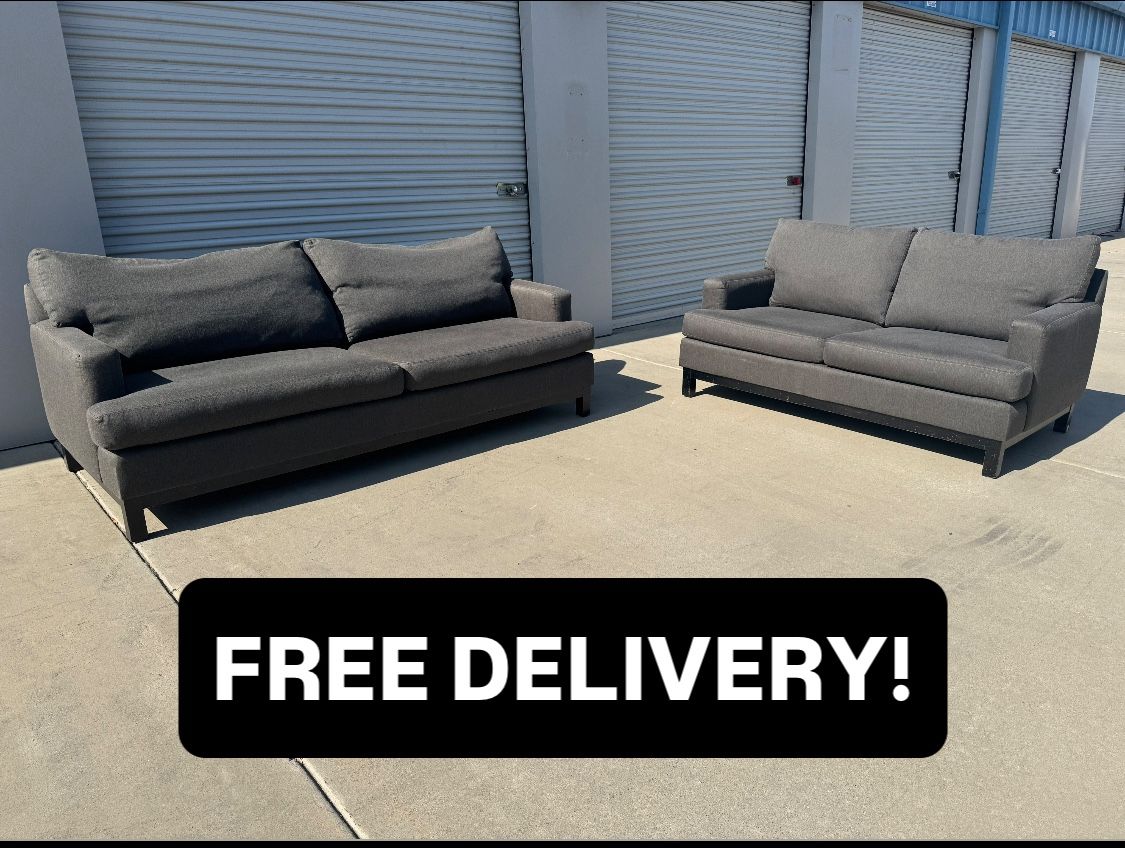 FREE DELIVERY || Room & Board Sofa Loveseat Set