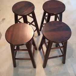 Counter Height Wood Stools 