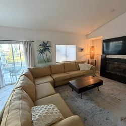 Sectional Couch , Dining Room Table And Kitchen Table For $450