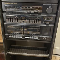 Retro Stereo Receiver w/2 Speakers