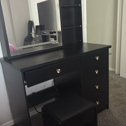 Table for cosmetics and makeup