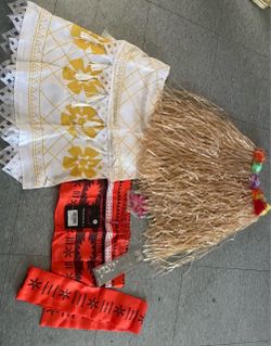 Disney Moana Costume Set with Hula Skirt