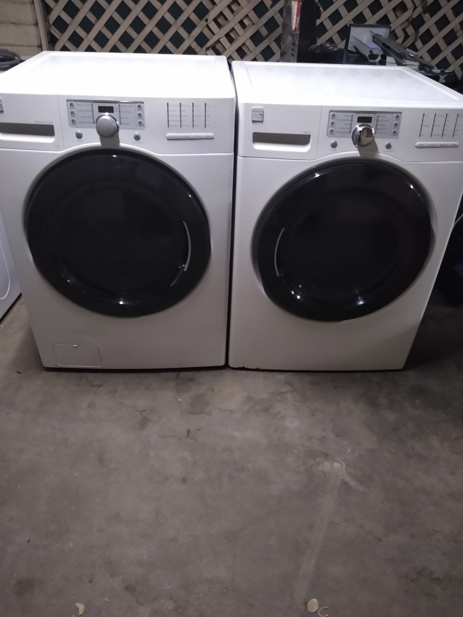 2016 Kenmore washer and electric dryer