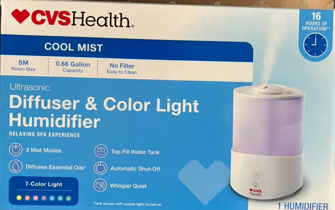 Humidifier new $33 Original price 40+tax