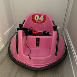 Pink Kidzone Electric Bumper Car