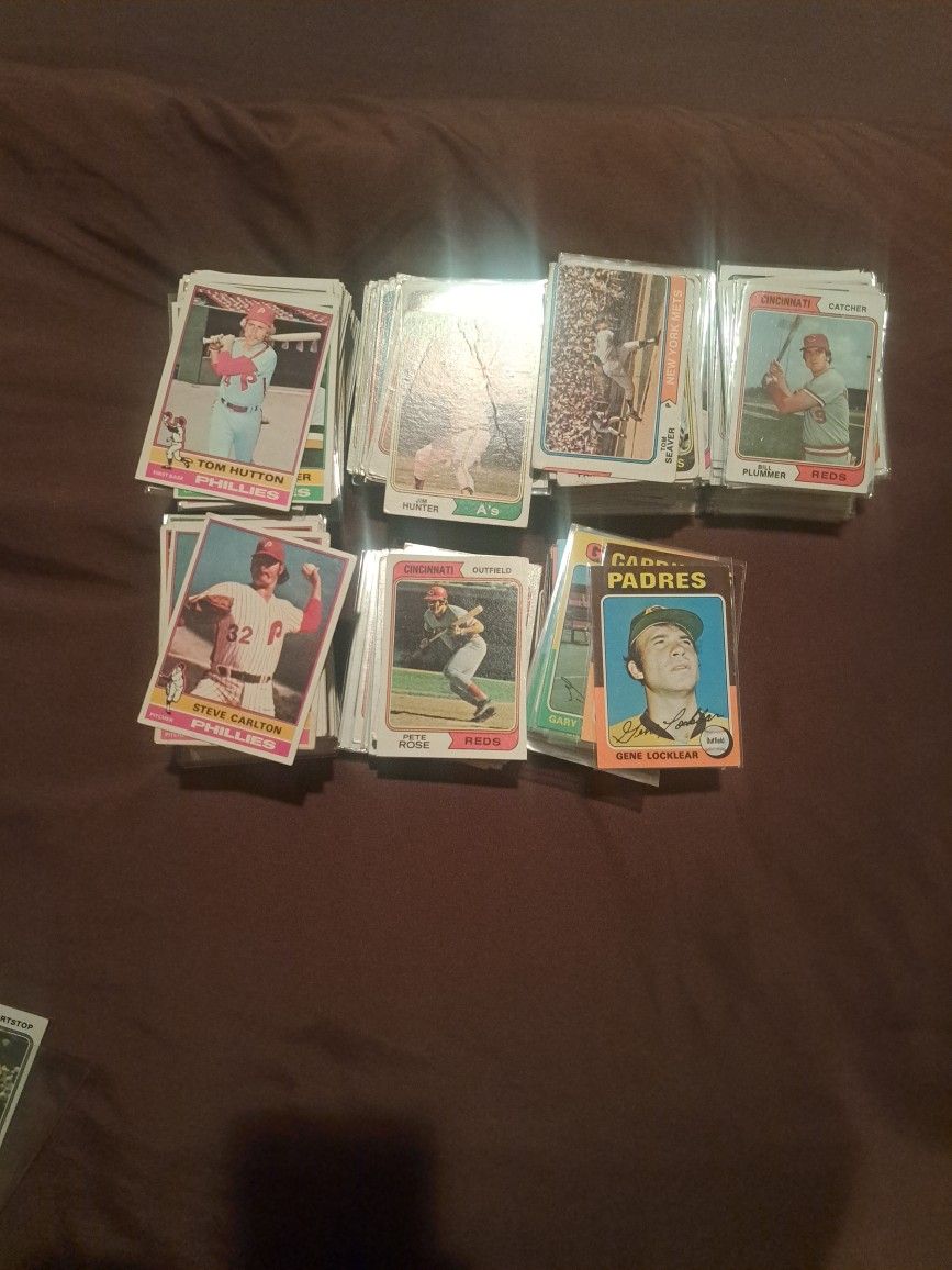 Baseball Cards: @700 From 1974-76