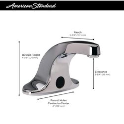 American Standard Selectronic 1.5 GPM Deck Mounted Electronic Bathroom Faucet with Touch-Free Sensor

