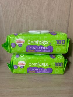 Comforts Clean & Fresh 100ct Baby Wipes, Price for Both (multiple sets available)