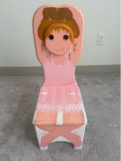Painted Wooden Chair-Ballerina