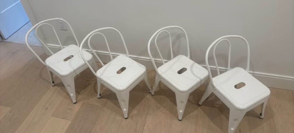 Kids Metal Chairs (set of 4)