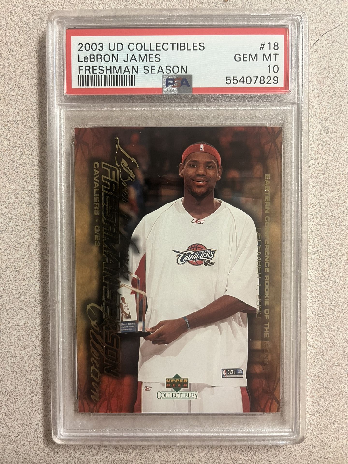 Lebron James Rookie Freshman Year #18 PSA 10