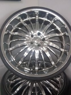 24" Chrome Akuza wheels
