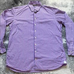 Purple Checkered Men's Shirt 