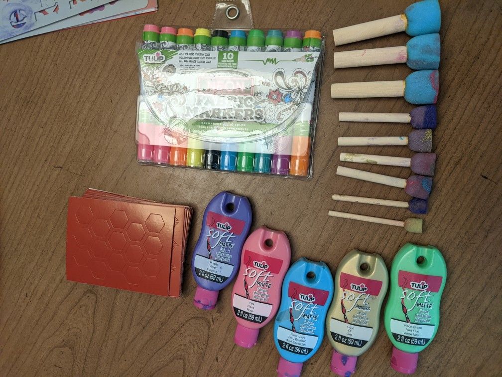 Stencil Fabric Paint Crafts