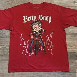 Betty Boop Size XL Biker Motorcycle Tee 