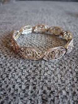 Art Deco Filigree Stretch Bracelet