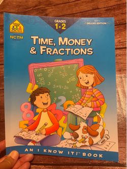 Time Money and Fractions Workbook Grades 1 and 2