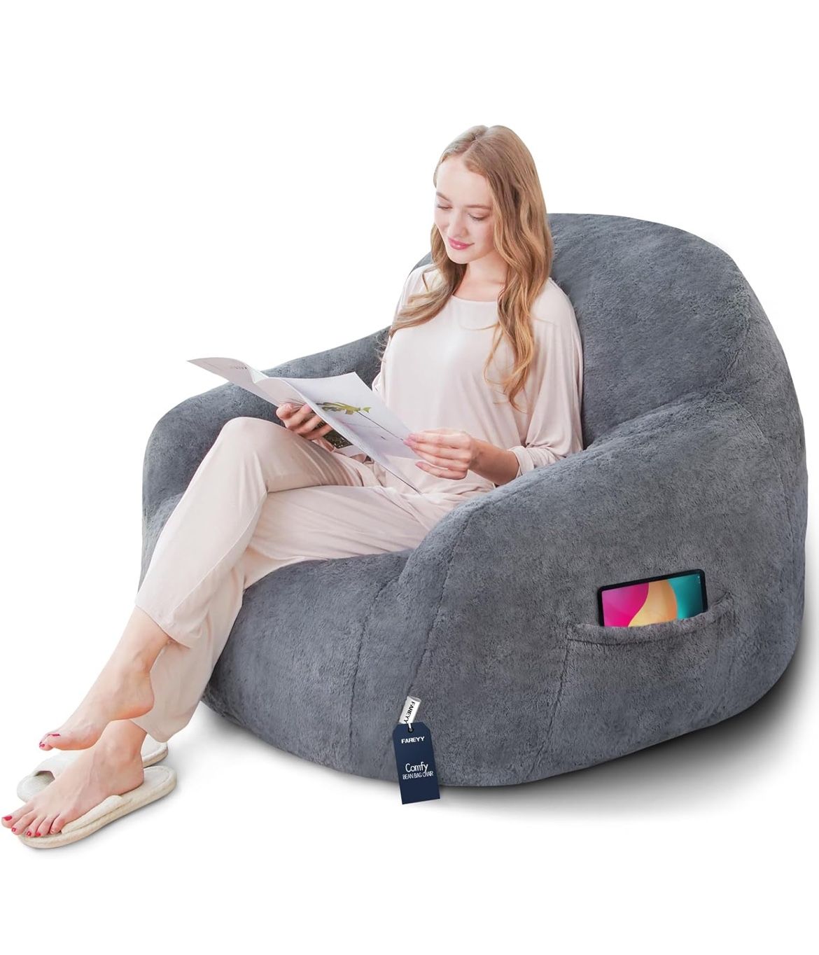 Comfy Bean Bag Couch Sofa for Adults memory foam