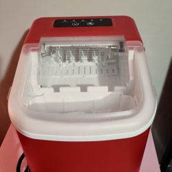 Mini Red Ice Maker Machine