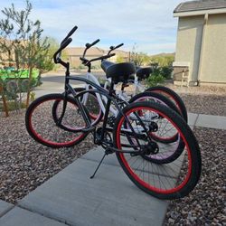 MUST GO - 3x Cruiser Bikes - Price Is For All