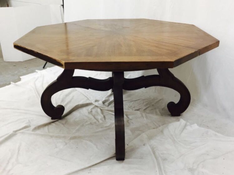 Drexel MCM Esperanto poker table walnut