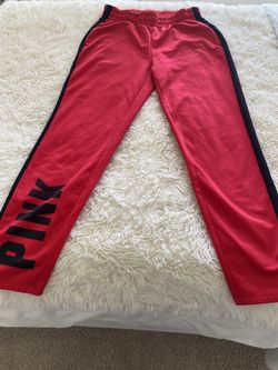 Pink Track Pants With Ankle Zip