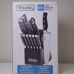 The Viking 15-Piece German Steel Knife Block Set