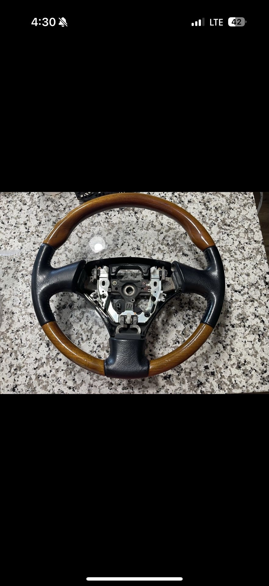 GS 300 350 400 430 SC 430 Wood Grain Steering Wheel