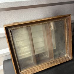 Vintage box/vintage shadowbox/mirrored box/curio display box