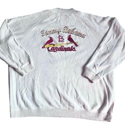 Tommy Bahama St. Louis Cardinals Sweater 2XT White MLB Baseball Pullover 2010