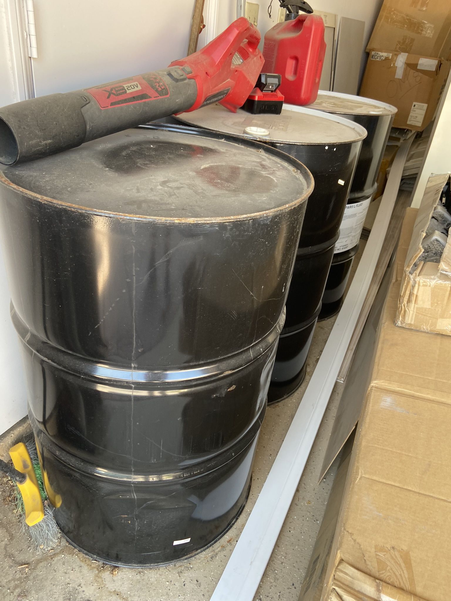 55 Gallon Metal Drum