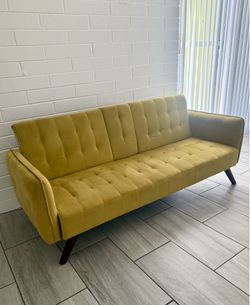 72'' wide Regal Mid-Century Convertible Sofa