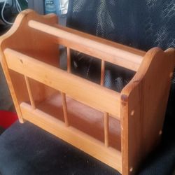 Magazine Rack Wooden 