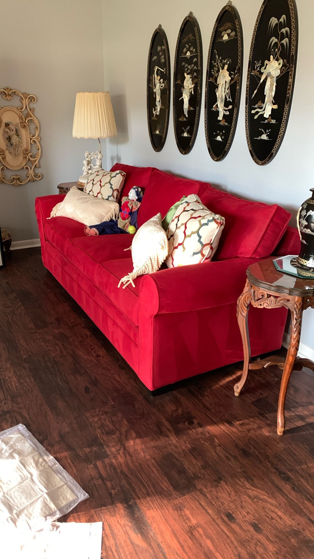 Red sleeper Couch