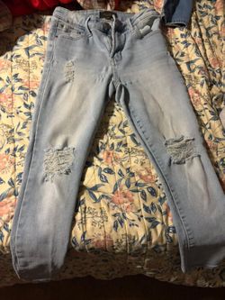 Light Wash Distressed Skinny Jeans